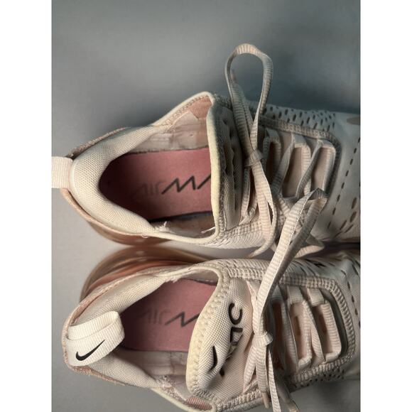 Nike Air Max 270 Size 9.5 AH6789-604 "Light Pink/White/Black" Women's Sneakers - Picture 6 of 10